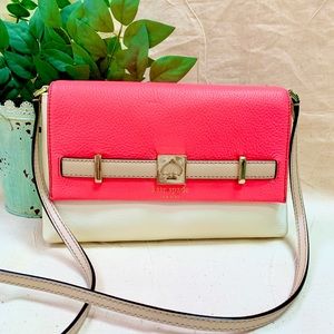 Kate Spade Pink and Off White Crossbody New Without Tags